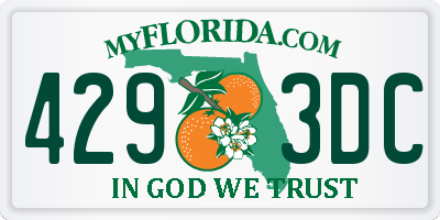 FL license plate 4293DC