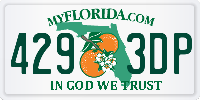 FL license plate 4293DP