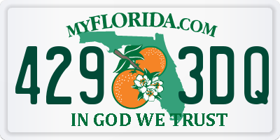 FL license plate 4293DQ