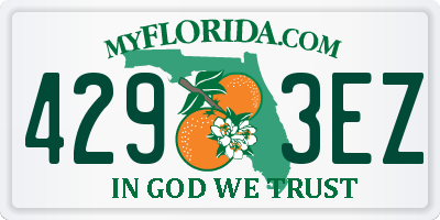 FL license plate 4293EZ