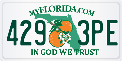 FL license plate 4293PE