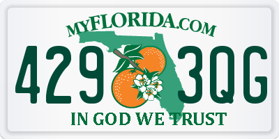 FL license plate 4293QG