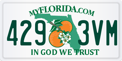 FL license plate 4293VM