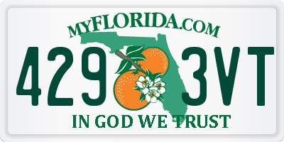 FL license plate 4293VT