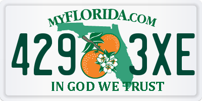 FL license plate 4293XE