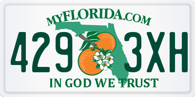 FL license plate 4293XH