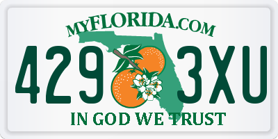 FL license plate 4293XU