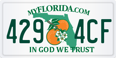 FL license plate 4294CF