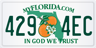FL license plate 4294EC