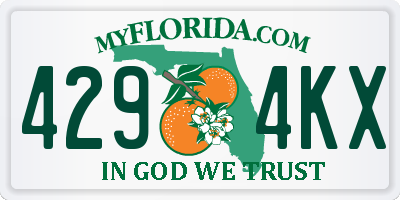FL license plate 4294KX