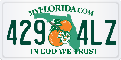 FL license plate 4294LZ