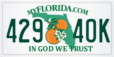 FL license plate 4294OK