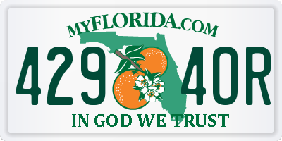 FL license plate 4294OR