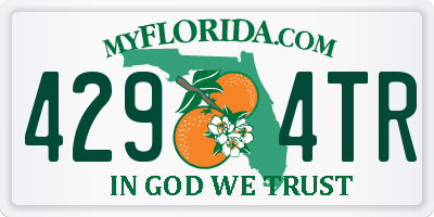 FL license plate 4294TR