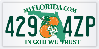 FL license plate 4294ZP