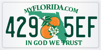 FL license plate 4295EF