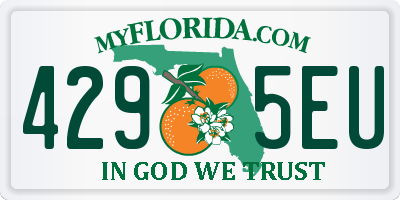 FL license plate 4295EU