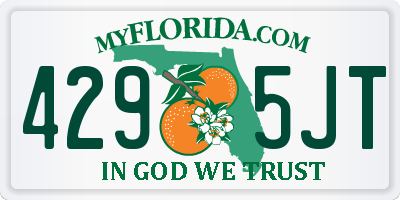 FL license plate 4295JT