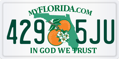 FL license plate 4295JU