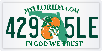 FL license plate 4295LE