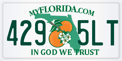 FL license plate 4295LT