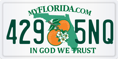 FL license plate 4295NQ
