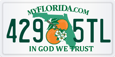 FL license plate 4295TL