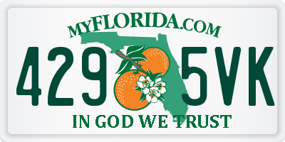 FL license plate 4295VK