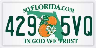 FL license plate 4295VQ
