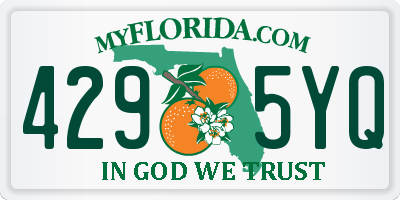 FL license plate 4295YQ