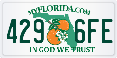 FL license plate 4296FE