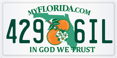 FL license plate 4296IL