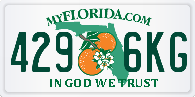 FL license plate 4296KG
