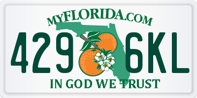 FL license plate 4296KL