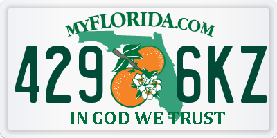 FL license plate 4296KZ