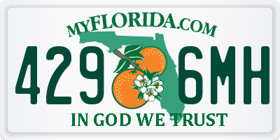 FL license plate 4296MH