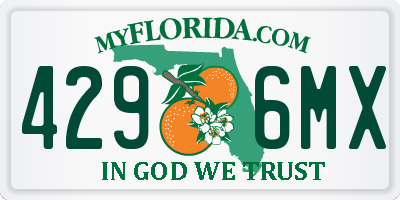 FL license plate 4296MX