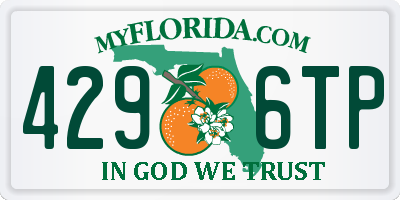 FL license plate 4296TP