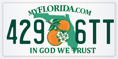 FL license plate 4296TT
