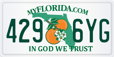 FL license plate 4296YG