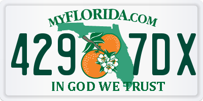 FL license plate 4297DX
