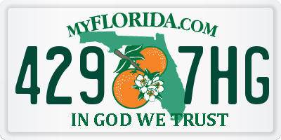 FL license plate 4297HG
