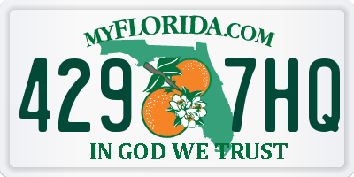 FL license plate 4297HQ