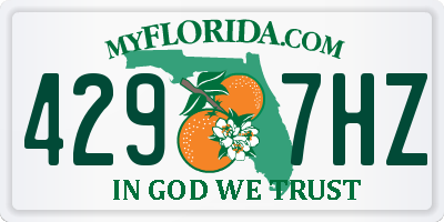 FL license plate 4297HZ
