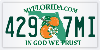 FL license plate 4297MI