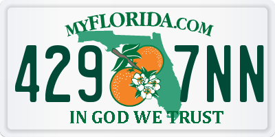 FL license plate 4297NN