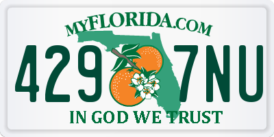 FL license plate 4297NU