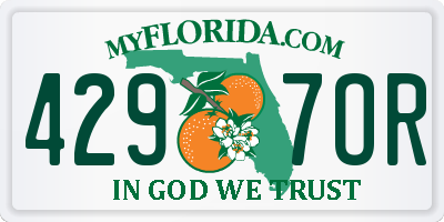 FL license plate 4297OR