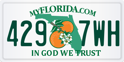 FL license plate 4297WH