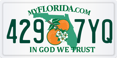 FL license plate 4297YQ